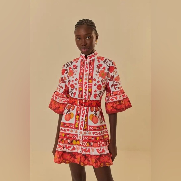 FARM RIO NWOT Romantic Orchard Mini Dress - Picture 1 of 11